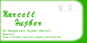 marcell hujber business card